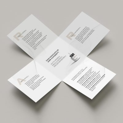 Aufklapp_Flyer_Skincare_Brand